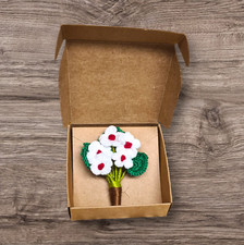 Handmade Martisor Bucket of Flowers – Spring Floral Gift for Martisor Celebratio