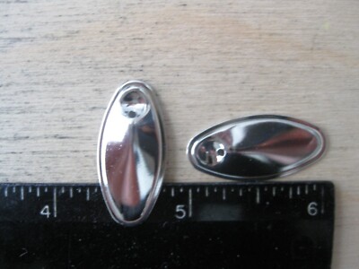 10 #2 Inline spinner blades, Brass nickel plated