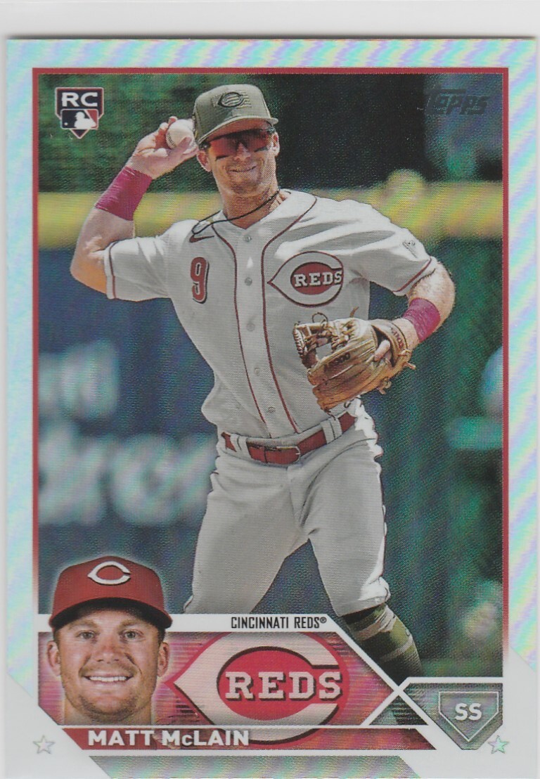2023 Topps Update Matt McLain Rookie  RC #US199 Rainbow Foil Reds