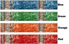 White Water Archery Distressed Wood Traditional Cresting 1 Arrow Wraps 15pc Pack