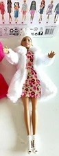 1 African American Barbie Fashionistas #150 Shaved Head FUR COAT DRESS SHOES HAT