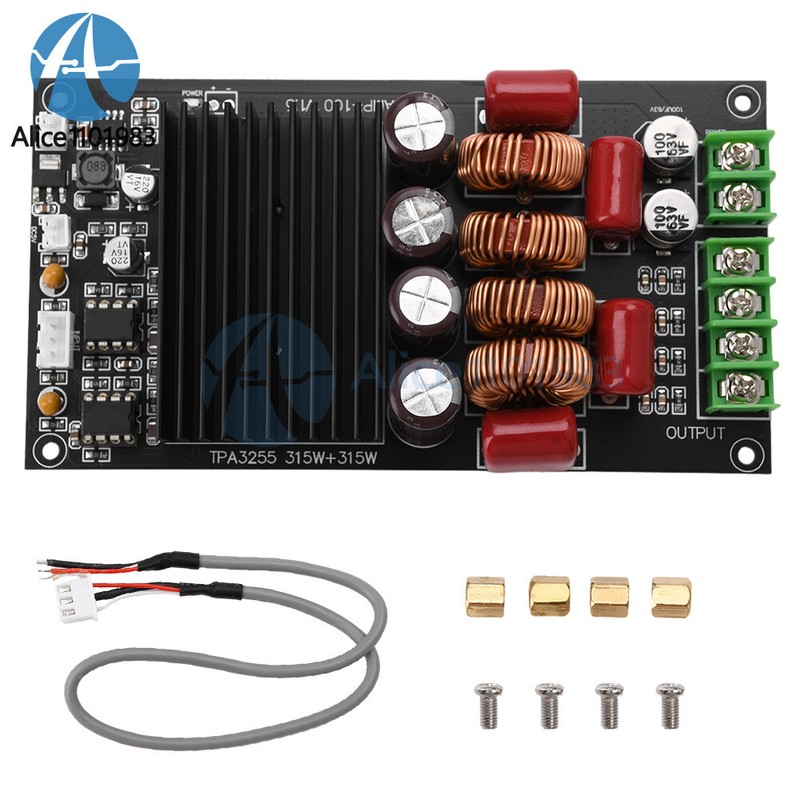 2CH TPA3255 HiFi Amplifier Board 2x300W Class D Stereo Power Amplifier Module