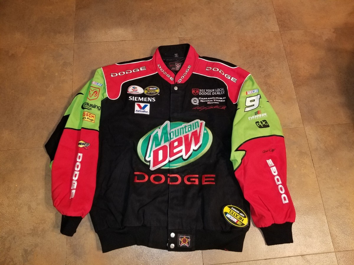 New Deadstock JH Designs Kasey Kahne Jacket Mountain Dew Dodge
