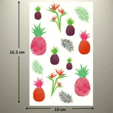 Mrs Grossman's Sticker - WATERCOLOUR PINEAPPLES, Fern, Birds of Paradise
