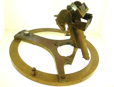 One Sun Instrument ANTIQUE LARGE BRASS NAUTICAL SUN POSITIONING INSTRUMENT (SEXTANT ...