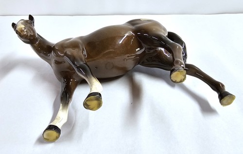 Figura Brillante Early Beswick Bay Mare 976 Porcelana Inglaterra Marrón Blaze - Imagen 8 de 9