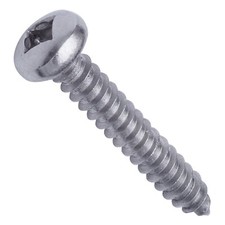 #8 x 1" Square Drive Pan Head Sheet Metal Screws Stainless Steel