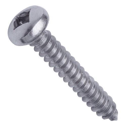 Square Drive Metal Screws #6 X 3/4 Inch Pan Head Sheet Metal Screws - 100 Pc Stainless Steel Square Drive Self-Tapping 6 X 3/4 Machine Screws