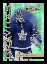 2021-22 Upper Deck Stature #G-24 Jack Campbell Gravitas Green #/125