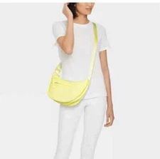 Wild Fable Yellow Half Moon Adjustable Strap Crossbody Purse NWT