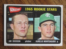 Jim Dickson/Aurelio Monteagudo 1965 Topps #286 Card MLB Kansas City Athletics