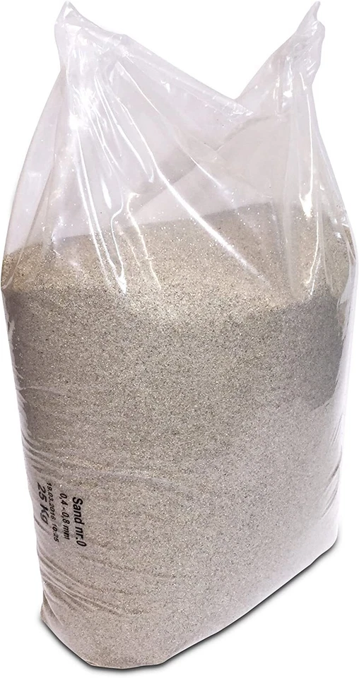 Quarzsand 25kg Sand für Filteranlagen 0,4-0,8mm Filtersand Pool Sandfilteranlage - Bild 2 von 3