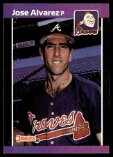 1989 Donruss Jose Alvarez Rookie Atlanta Braves #405