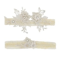 Garters for Bride, Wedding Garter for Bride, Bridal Lace Leg Thigh Garters Ba...