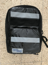 ultraMEDIC Notfalltasche schwarz mit Reflexstreifen & transparenten Innentaschen