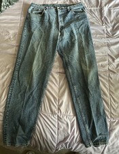 Vintage 1992 Levi’s 550 Relaxed Fit Jeans 36x33 Made in USA – Grunge Style 90’s