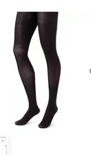 HANES Seasonless Fashion Black Tights  Tall 4Pairs Ships FREE Style OB686 #765