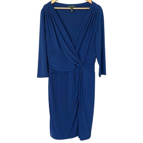 Robe CHAUS Femme Taille 14W - Imprimé Floral Manches Longues - Neuf Avec étiquettes