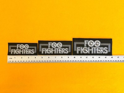 Premium bestickter Foo Fighters Aufnäher - 3 Größen zum Aufbügeln/Aufnähen