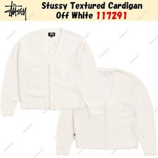 Stussy Textured Cardigan Off White 117291