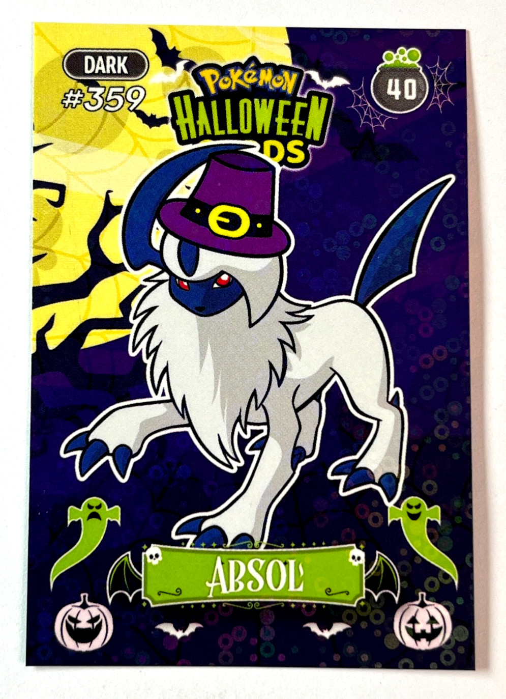 2025 POKEMON HALLOWEEN Collectoons Card #040 ABSOL Peru Foil