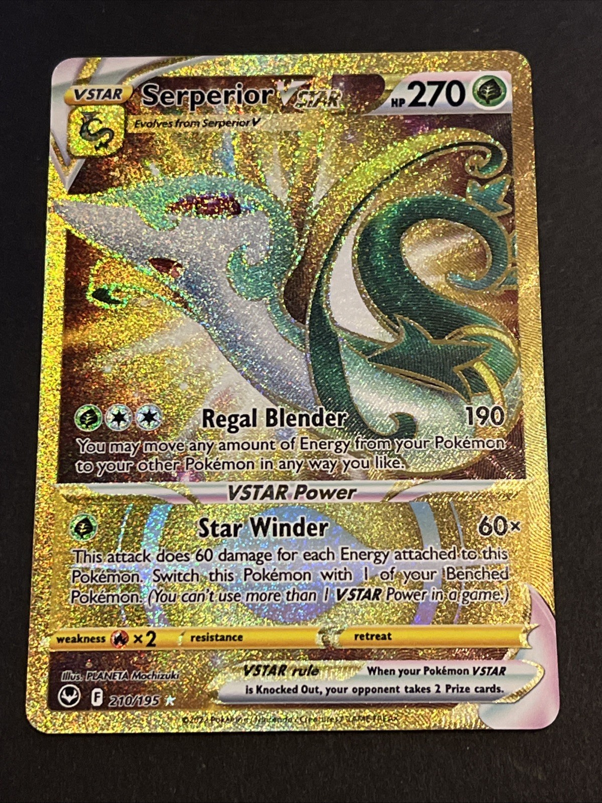 Pokemon card Serperior VSTAR 210/195 P1471