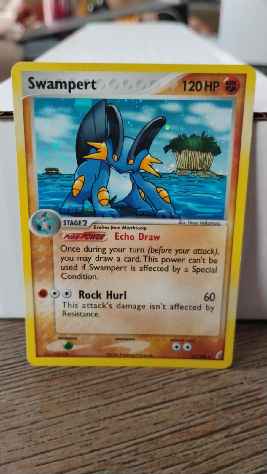 SWAMPERT Crystal Guardians POKEMON 2006 Holo Trading Card 27/100 TCG