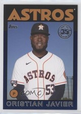 2021 Topps 1986 Baseball 35th Anniversary Blue Cristian Javier #86B-70 a2v