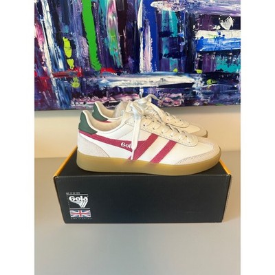 New in Box Gola Viper Leather Sneakers in Fuchsia Pink | Size 7