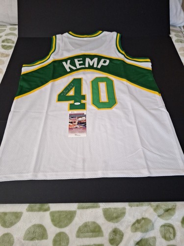 SHAWN KEMP SIGNED/AUTOGRAPHED SEATLE SUPERSONIC'S WHITE JERSEY JSA COA - Picture 2 of 15