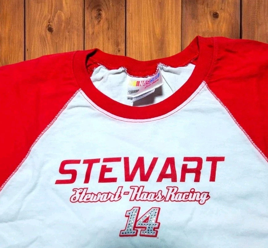 Camiseta de carreras Nascar For Her Stewart-Haas mediana roja/blanca #14 Tony Stewart 36 pulgadas C Foto 4 de 4