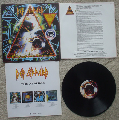 Def Leppard - Hysteria -EX- Vinyl LP + Inner Sleeve + Sheet - 2 x Hype Inc Brits
