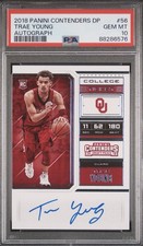 2018 Panini Contenders DP Draft Picks Trae Young Autograph Rookie Card PSA 10. rookie card picture
