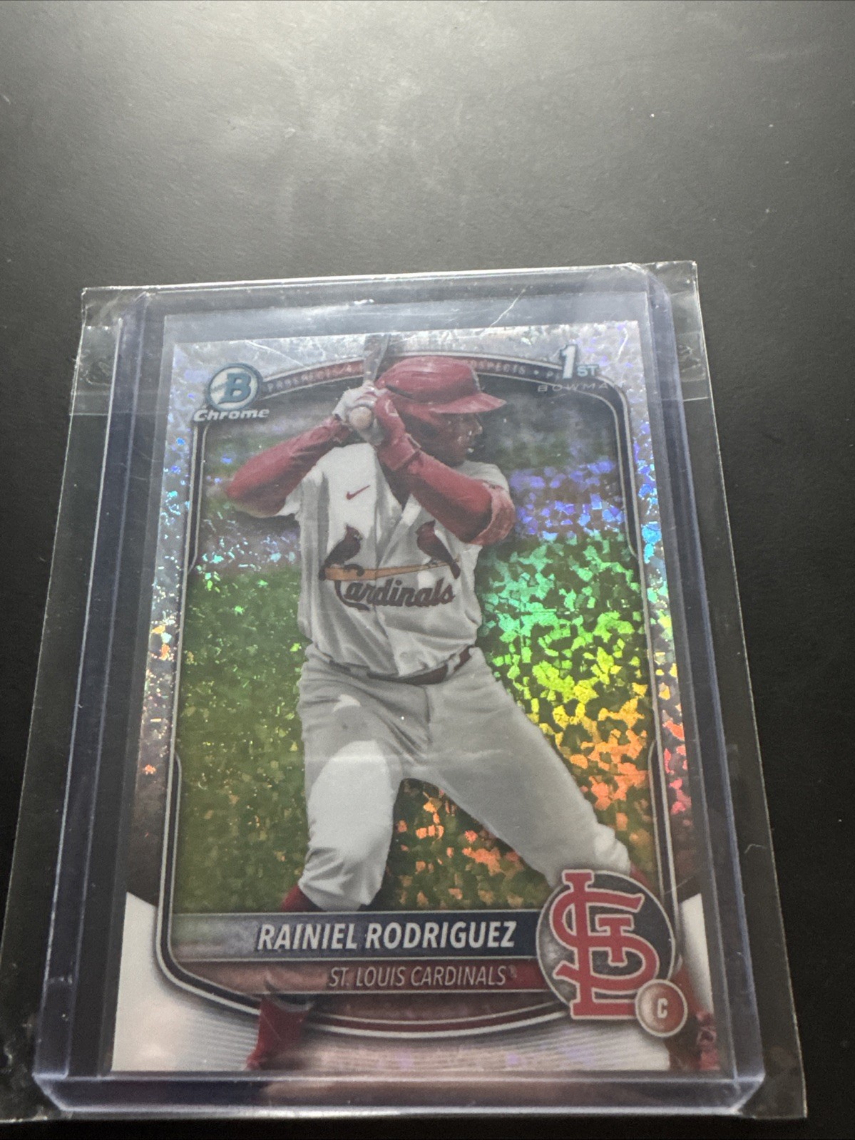 2025 Bowman Chrome Rainiel Rodriguez Mini Diamond 1st Bowman Cardinals