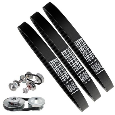 3 Pack Drive Belt for 30 Series Go Kart Torque Converter Drive Belt Replaces 12-