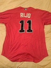 Mississippi Braves AA Game Worn USED Jersey #11 Atlanta Braves MILB Sz 44 Mlb