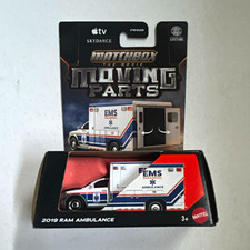 Matchbox Moving Parts 2019 Ram Ambulance 164 Diecast Whitebluered