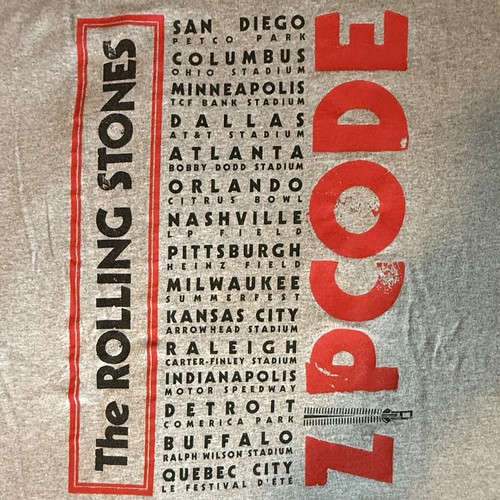 ROLLING STONES Zip Code Tour 2015 Licensed Concert T-Shirt. 2XL Preowned NV - Bild 3 von 14