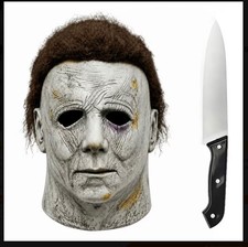 Michael Myers Mask Halloween -Head Scary Horror Cosplay Costume Trick or Treat