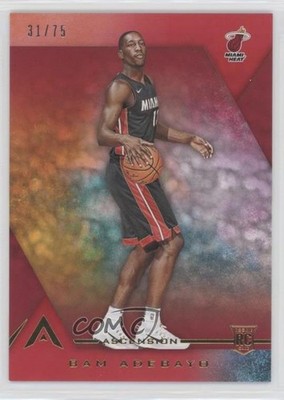 2017 Panini Ascension Variation Red 31/75 Bam Adebayo (Dribbling) Rookie RC 7y2