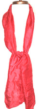 Vintage Red Sheer Scarf 64" x 20"