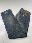 RRL Low Straight Jeans Mens 34x32 Selvedge Japan Woven Double RL Ralph Lauren