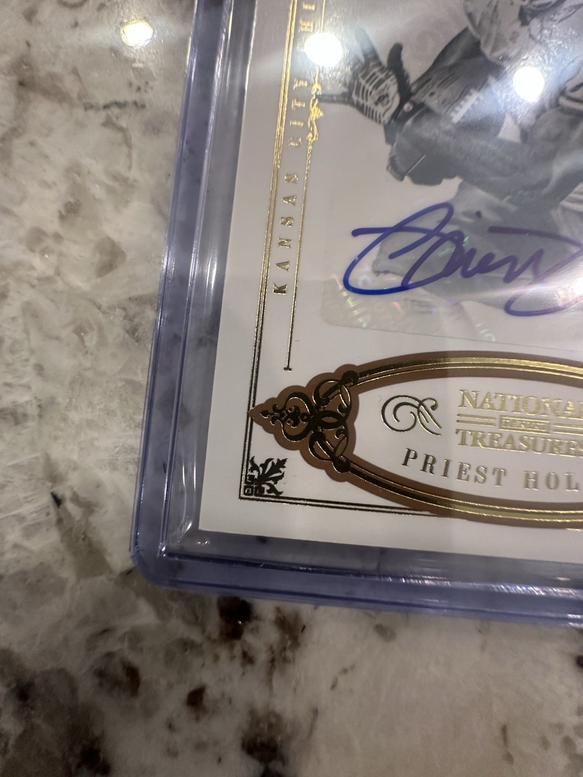 2012 Panini National Treasures Legends Auto Game Used /25 SP view 3
