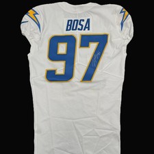 Joey Bosa Hand SIGNED & TEAM ISSUED 💪 Los Angeles Chargers ⚡ Nike NFL Jersey 👕