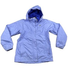 The North Face Jacket Girl's Periwinkle Blue Sz L DryVent Hooded Rain Waterproof