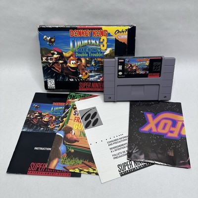 Donkey Kong Country 3: Dixie (Super Nintendo SNES) CIB Complete Box Inserts