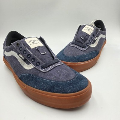 Vans Gilbert Crockett Pro Navy Gum Suede Twill Skate Shoes Mens 8.0 Low Top