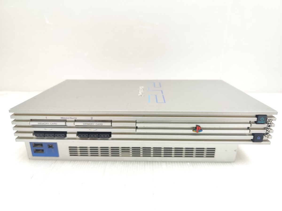 SONY PS2 Fat Game Console and Controller SCPH-39000 Silver Region