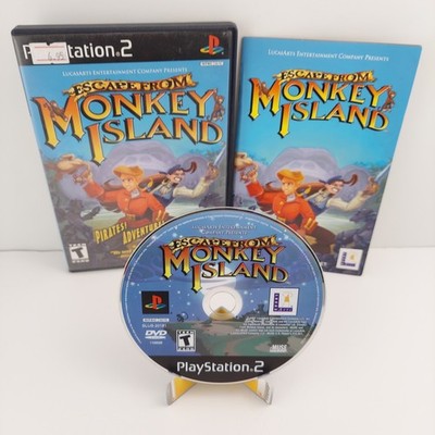 Escape from Monkey Island 2001 Sony PlayStation 2 PS2 CIB Complete W/ Reg Card!