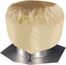 Turbine Roof Vent Cover, Heavy Duty Ventilator S: 12x17.5, Khaki 
